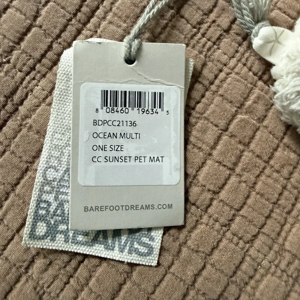 Barefoot Dreams Sunset Pet Mat CozyChic Dog Cat Bed Ombre Stripe Luxury NWT $158